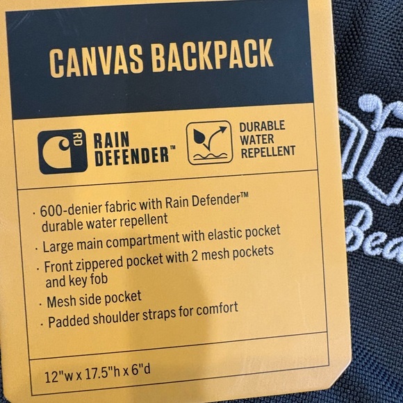 Carhartt Charcoal Backpack with Logo - Picture 8 of 8